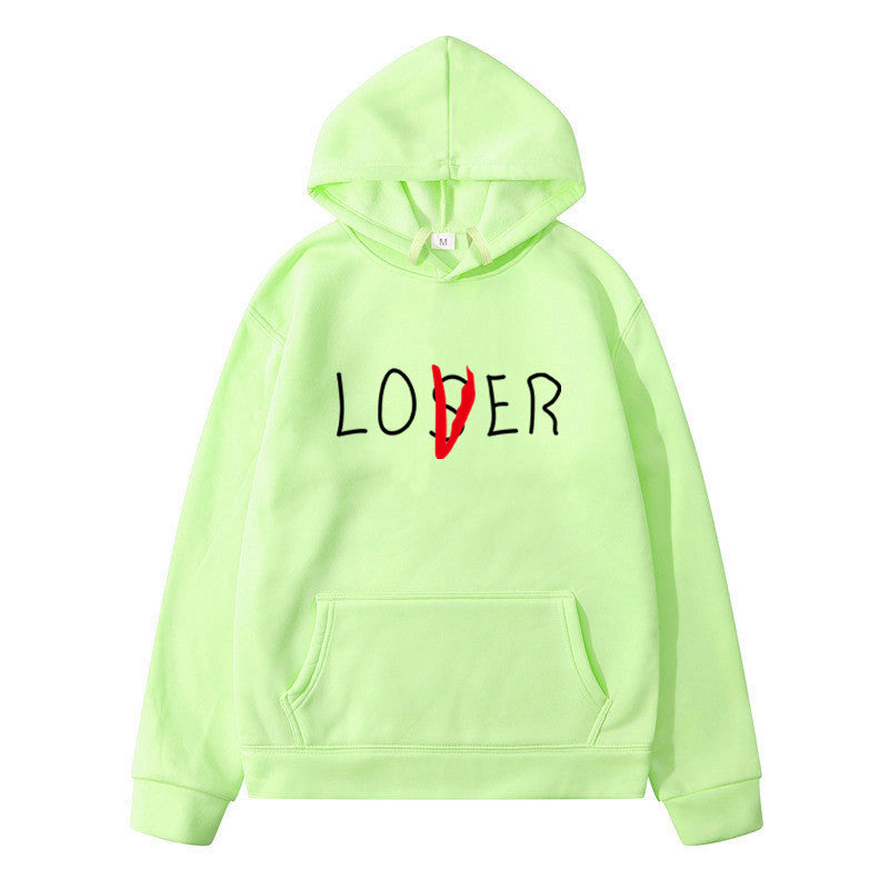 lovers printed Winter hoodies for couples