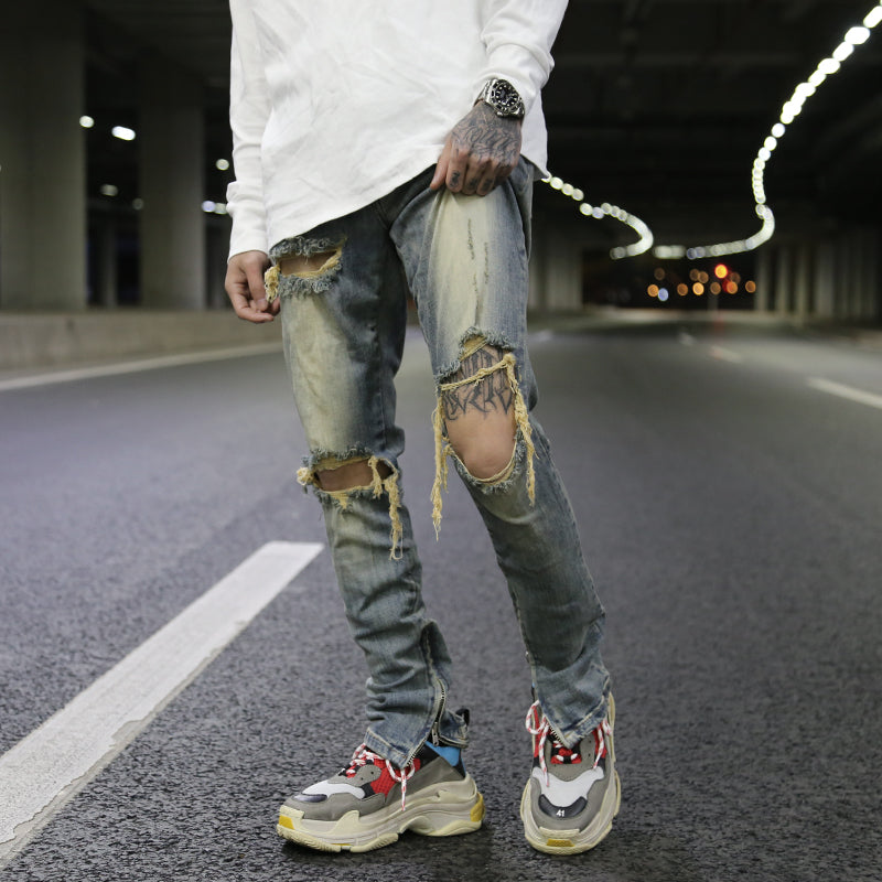 Slim Fit Distressed jeans men