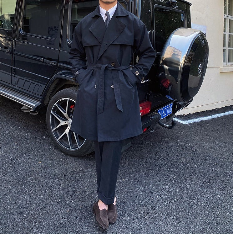 Stockholm Double Breasted Belted Trench Coat