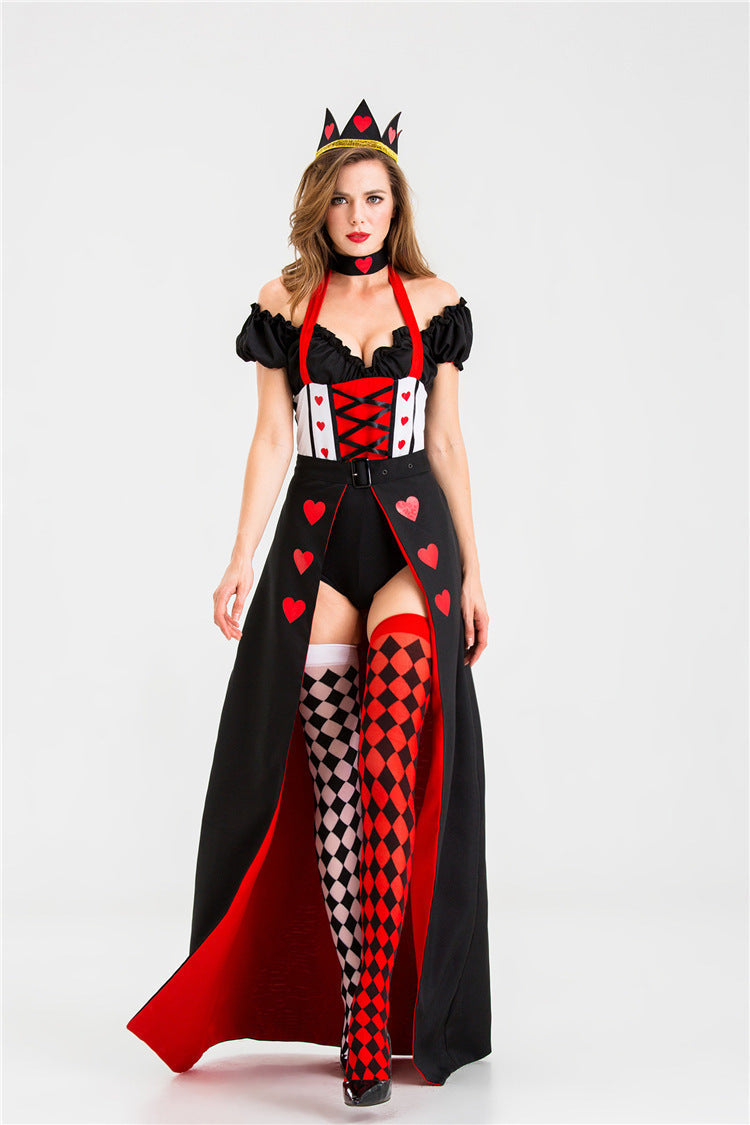 Queen Of Hearts Queen Uniform Halloween Costume