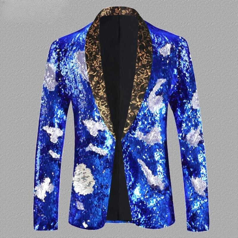 Sequined Turning Piece Performance Singer Host Stage Performance Suit