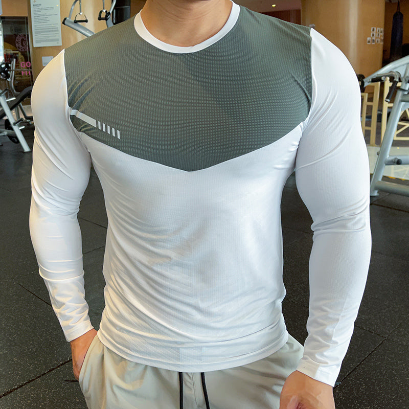 Sports Tights Men's Thin Long-sleeved Fitness t-shirt