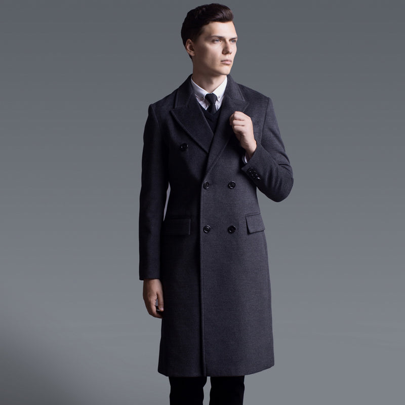 Double Breasted Long Cashmere Coat