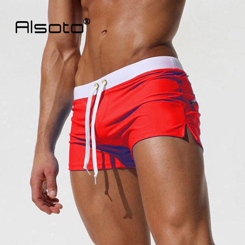 Athletic Low-Waisted Sexy Jelly Convex Shorts