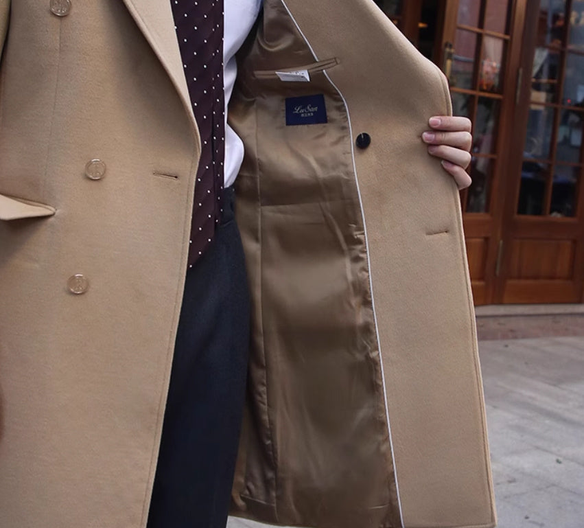 British Slim Fit Wool Coat