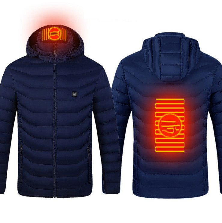 Chaqueta de algodón eléctrica con calefacción USB