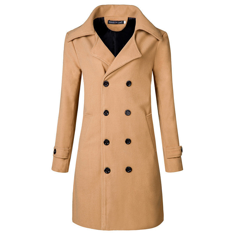 Double Breasted Mid-length Trench Coat