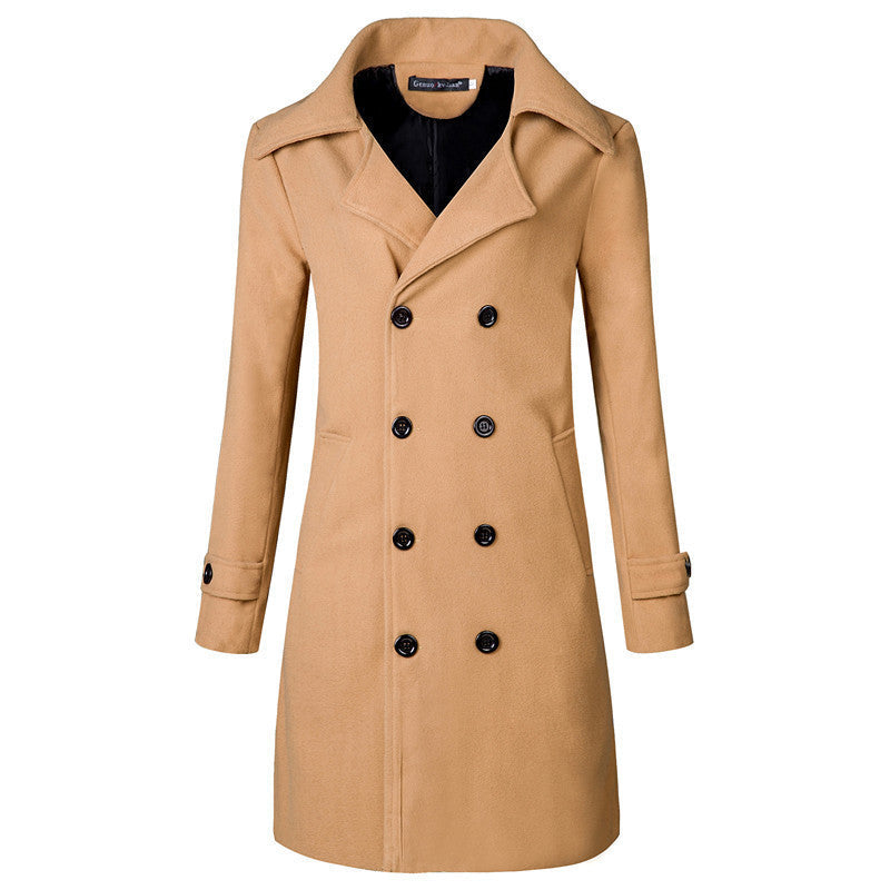 Double Breasted Mid-length Trench Coat