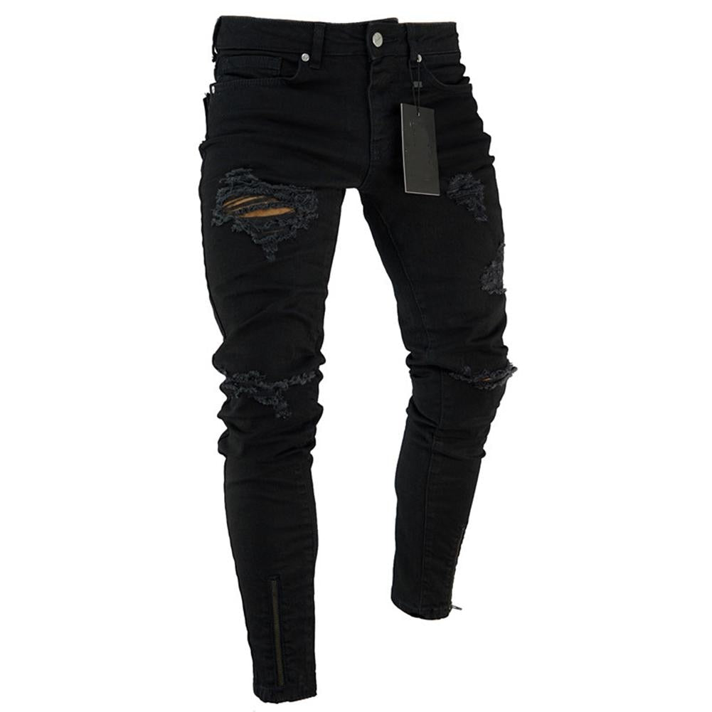 black distressed jeans for men