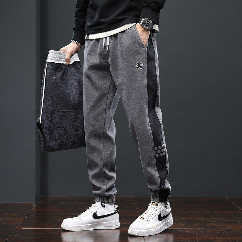 Fleece Lined Padded Warm Keeping Track Sweatpants