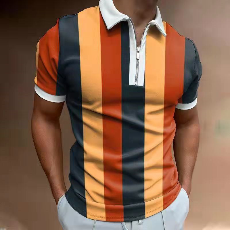 Men's POLO Shirt Printed Short Sleeve T-Shirt