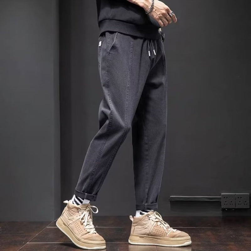 Loose Tappered Drawstring Harem Pants