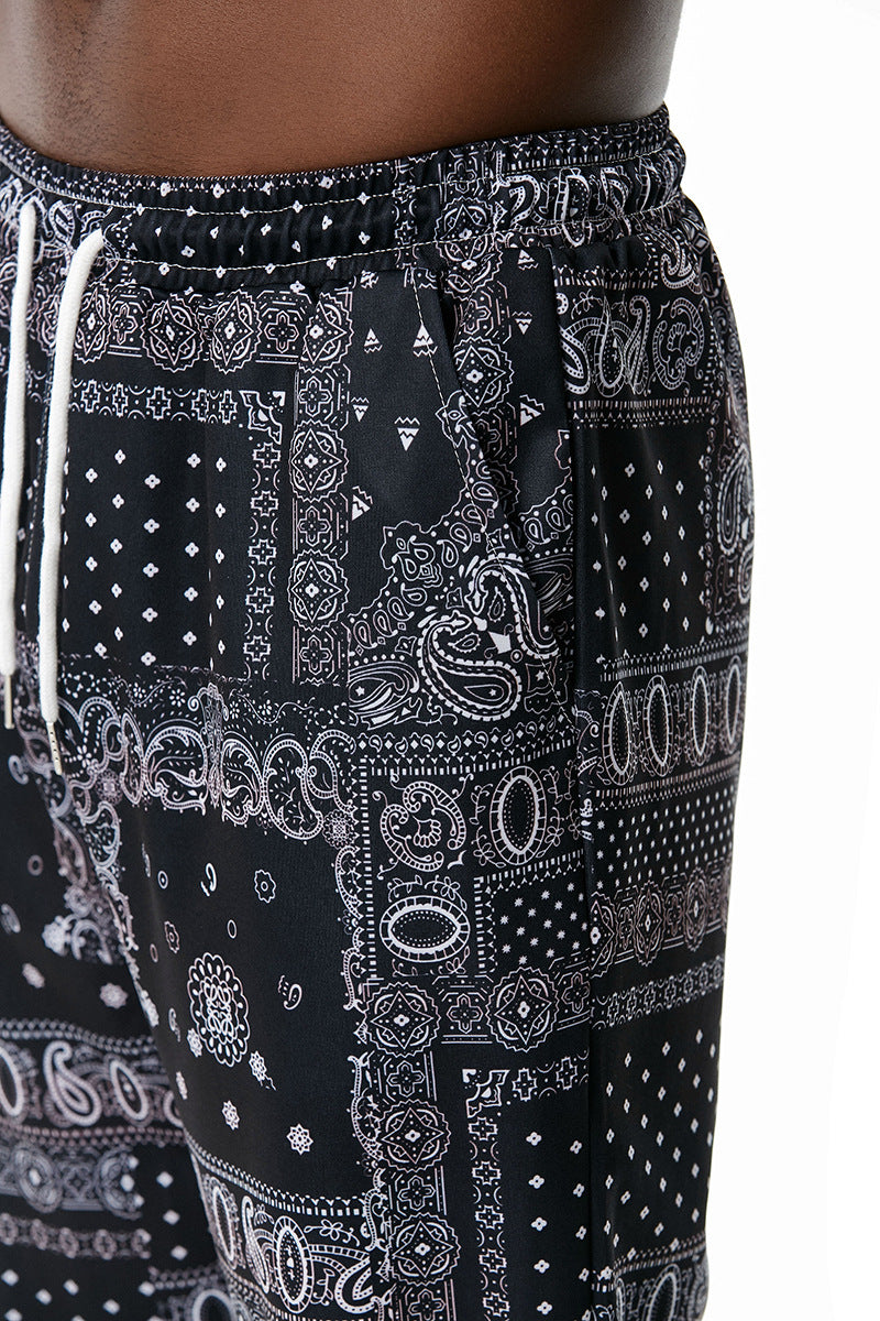 Ethnic printed slacks for men