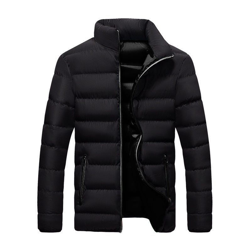 Men Winter Jacket Slim Fit Breadwear Thickened Cotton Coat