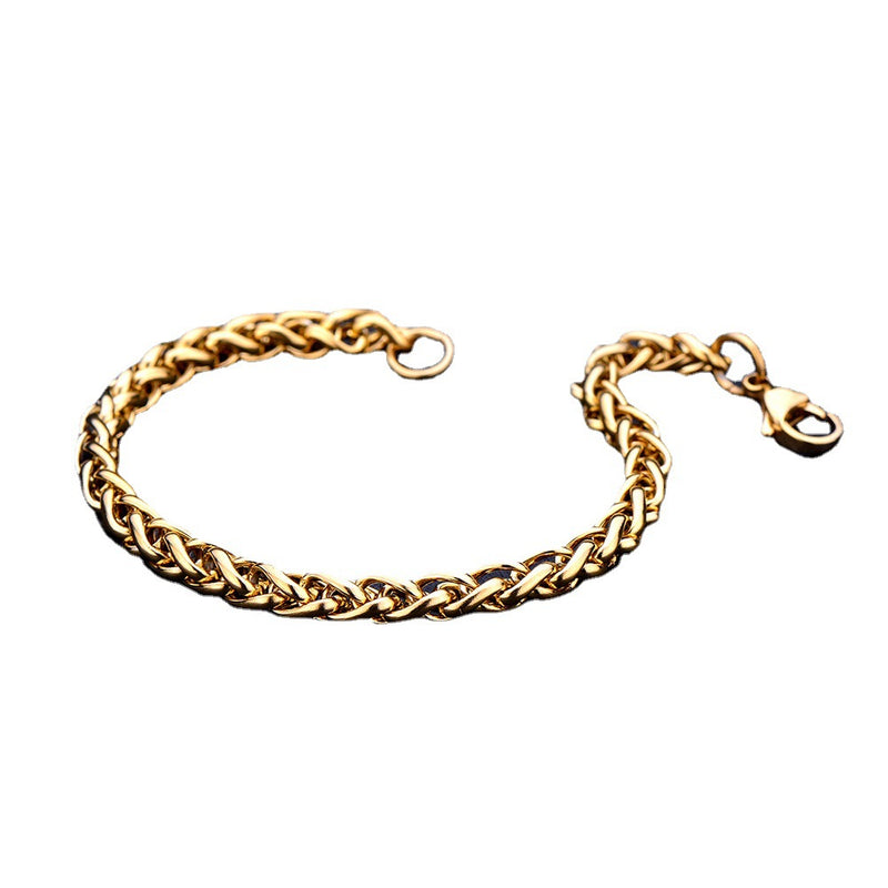 Pulsera universal de pareja hecha a mano con cadena de quilla