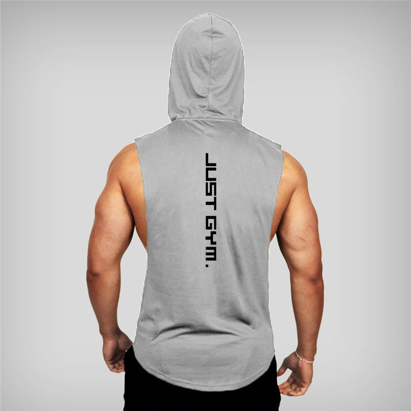 Fitness hooded Vest Men