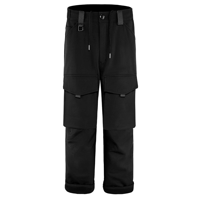 Lining Fleece Autumn & Winter Men Pants with Pockets