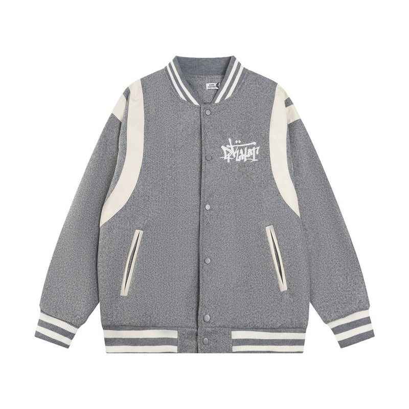 Loose Casual Letter Embroidered Jacket