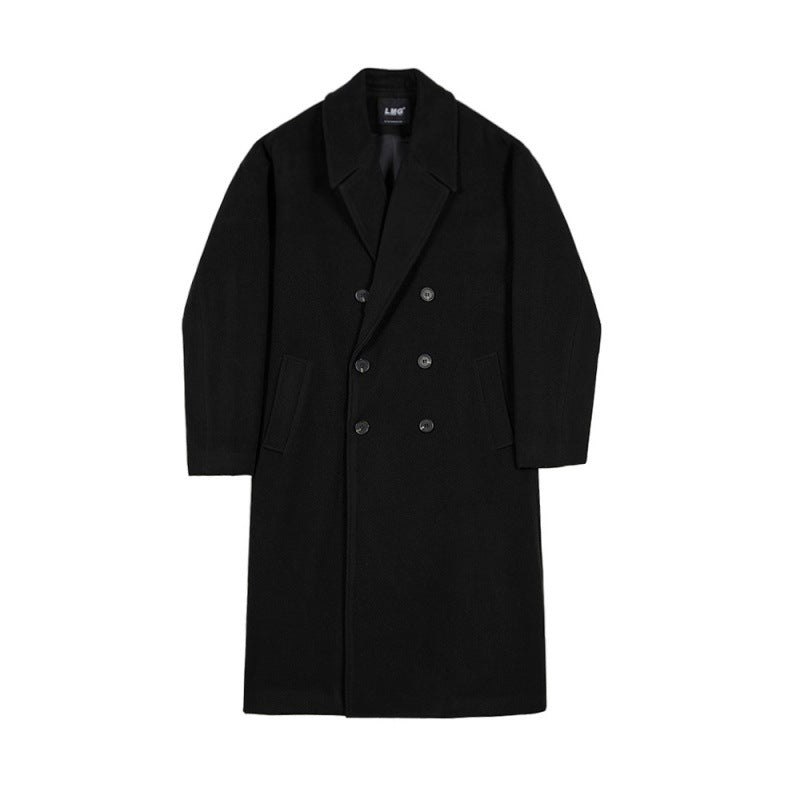 Men's Mid-length Woolen trench Coat  Winter