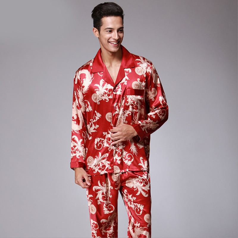 Men's Long Sleeve Pajamas Set