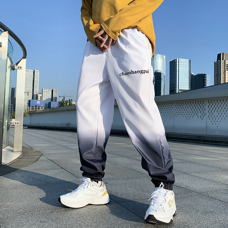 Gradient Color Trousers Men