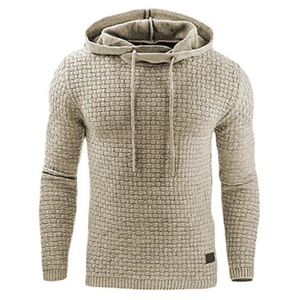 European and American Jacquard Hooded Sweater