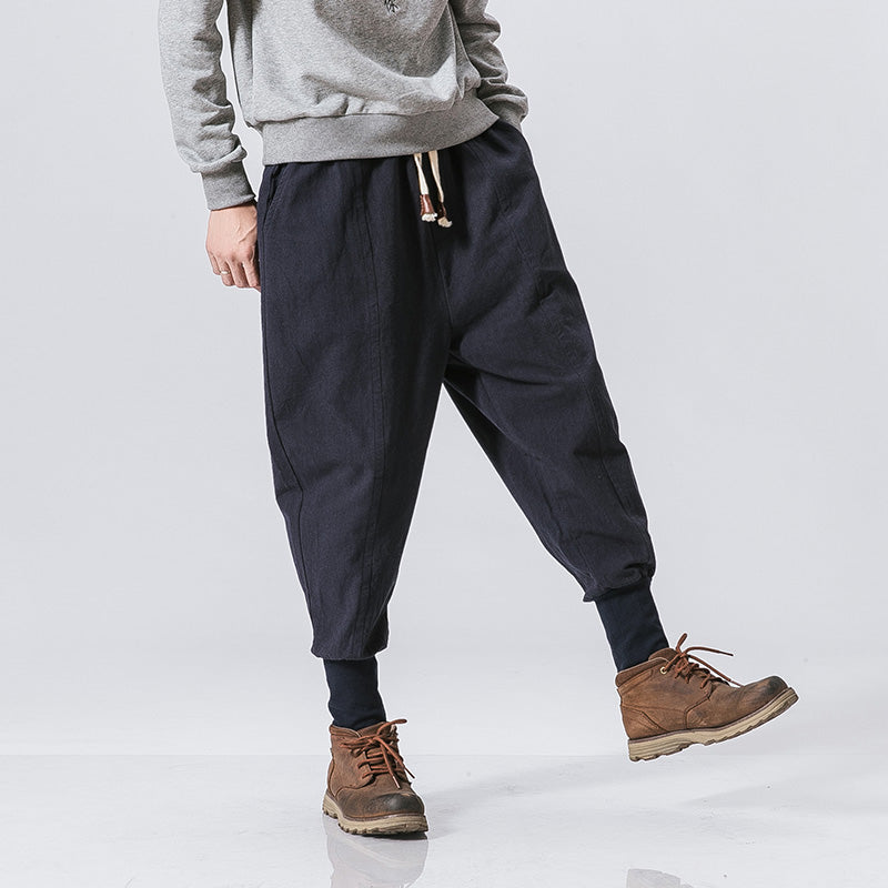 Harem Cotton and Linen Hip Hop Pants