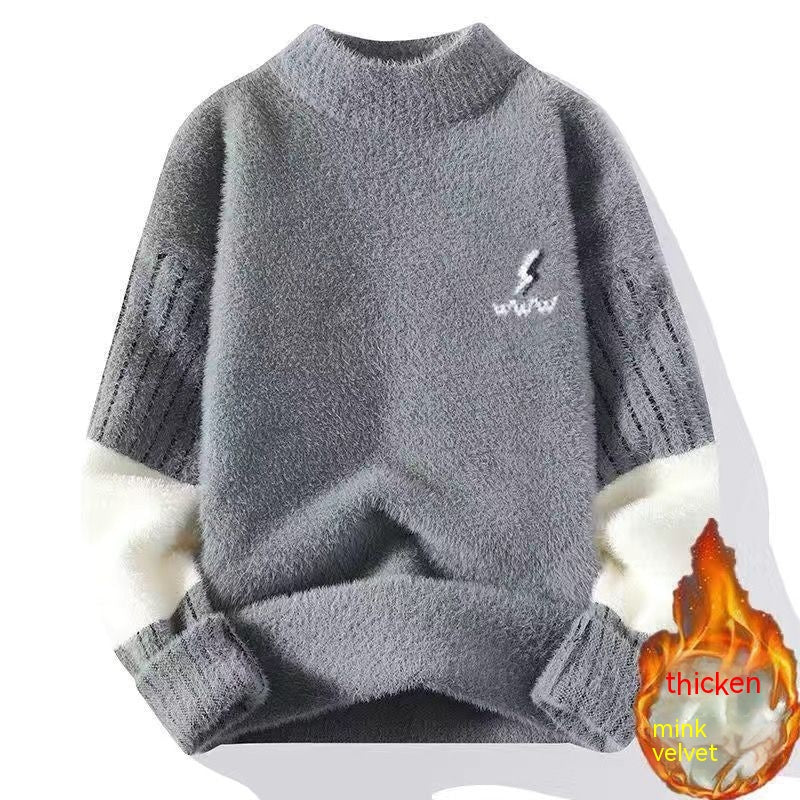 Mink Men's Warm Bottoming Trendy Sweater