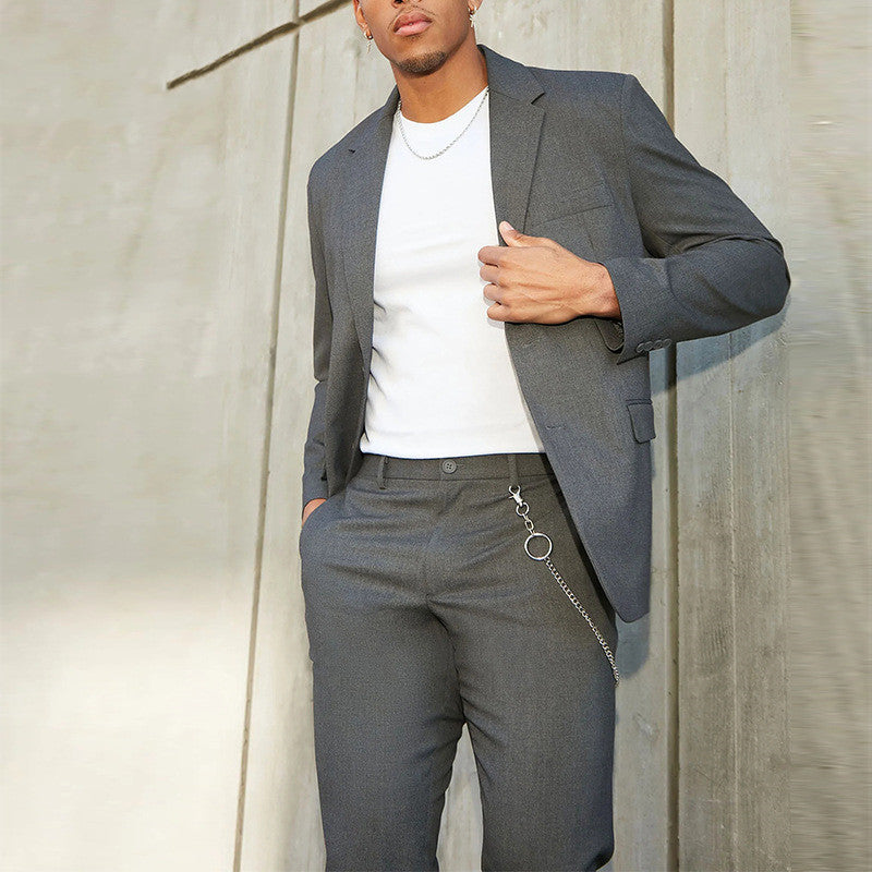 Men's Casual Solid Color suit