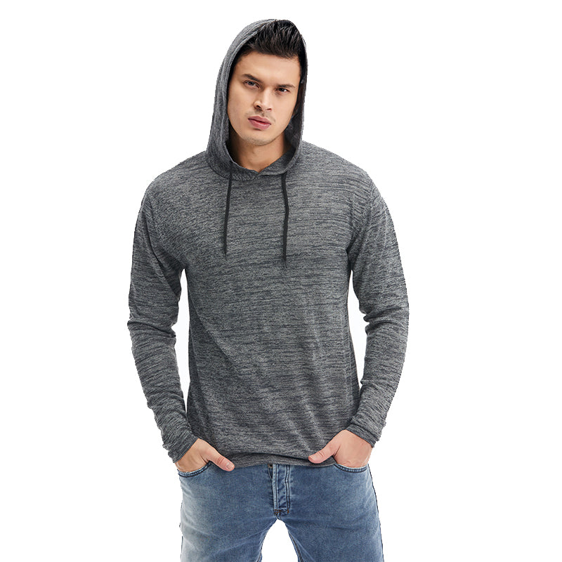 Autumn & Spring Pullover Elastic Hooded Men Sweatshirt