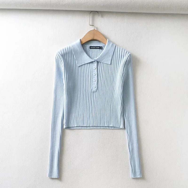 medium length long-sleeved sweater