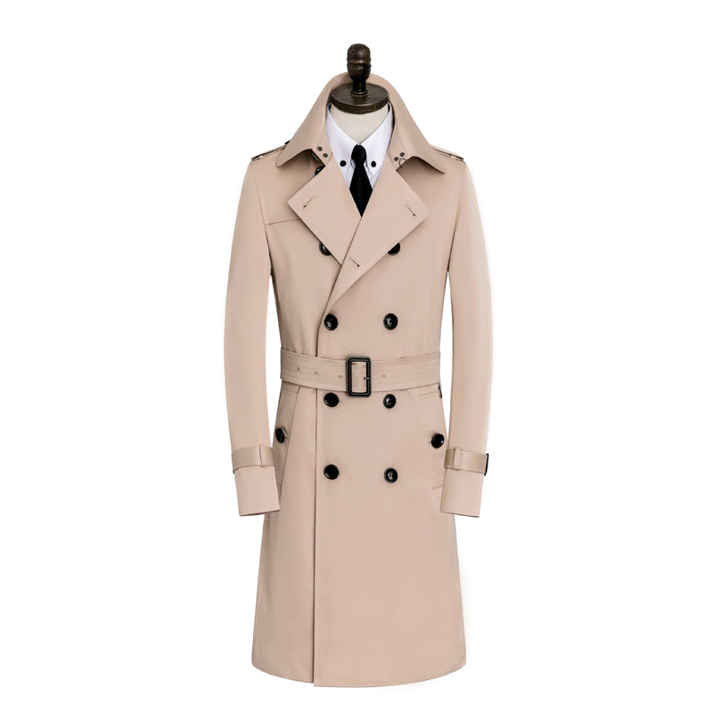 Waterproof Leisure Medium Length slim winter trench coat