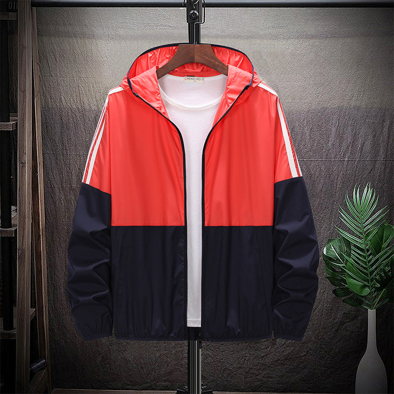 Student Loose Trendy Fashionable Hooded Zipper jacket