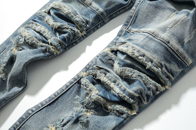 Shredded jeans for men