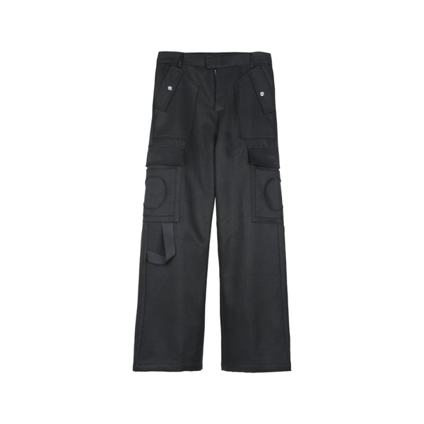 Heavy-weight Design Straight Tube Work Trousers