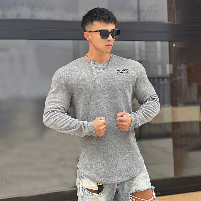 Long-sleeved Men's sports Fitness T-shirt