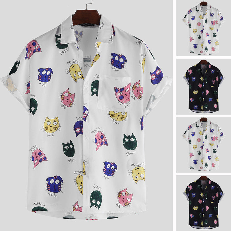 Slim men's Printed shirt