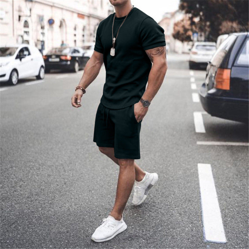 European And American Men's Sweater Casual Sports JumpSuit