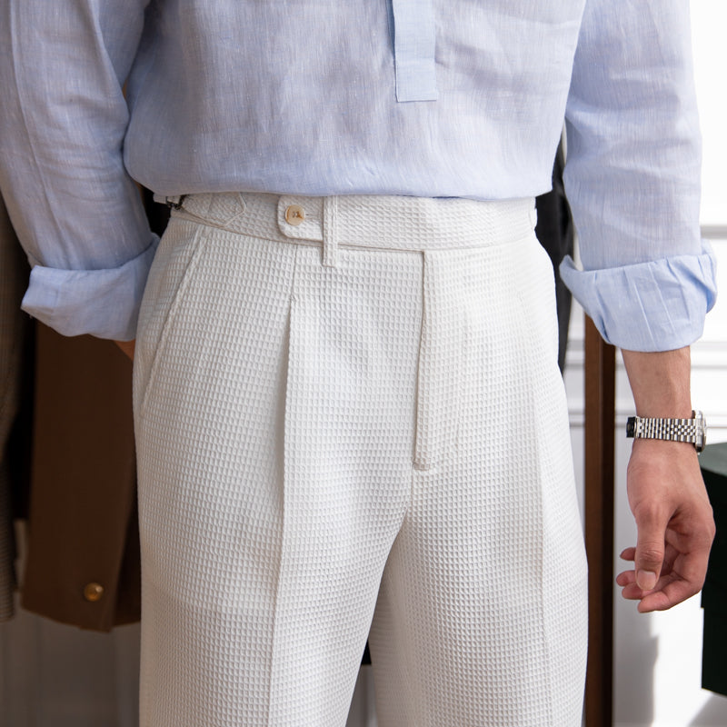 Men's Fashion Thin High Waist Casual Pants