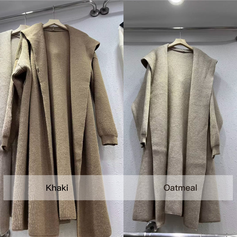 Thickened Loose Knitted Cardigan Knitwear Handmade sweater coat