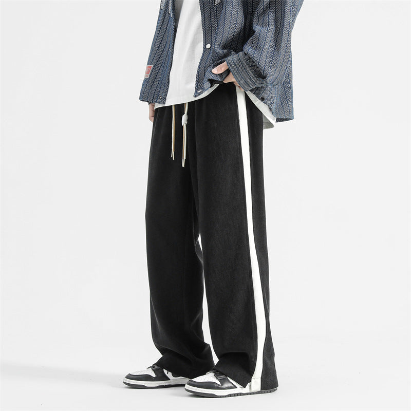 Corduroy American Thick Loose Mop Straight-leg Pants