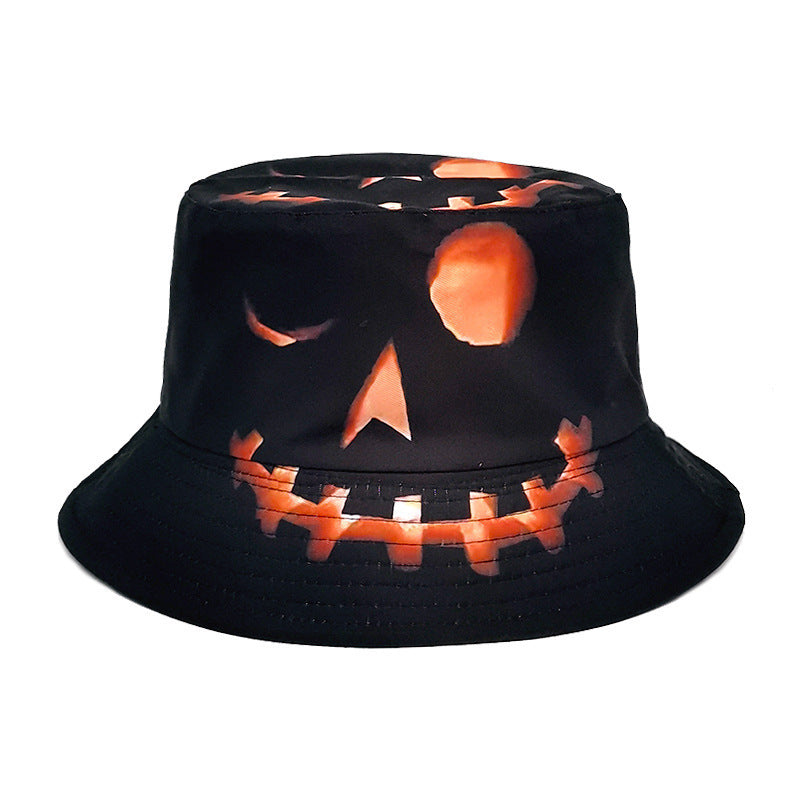 Halloween Hats Creative Cartoon Pumpkin Grimace Printed hat