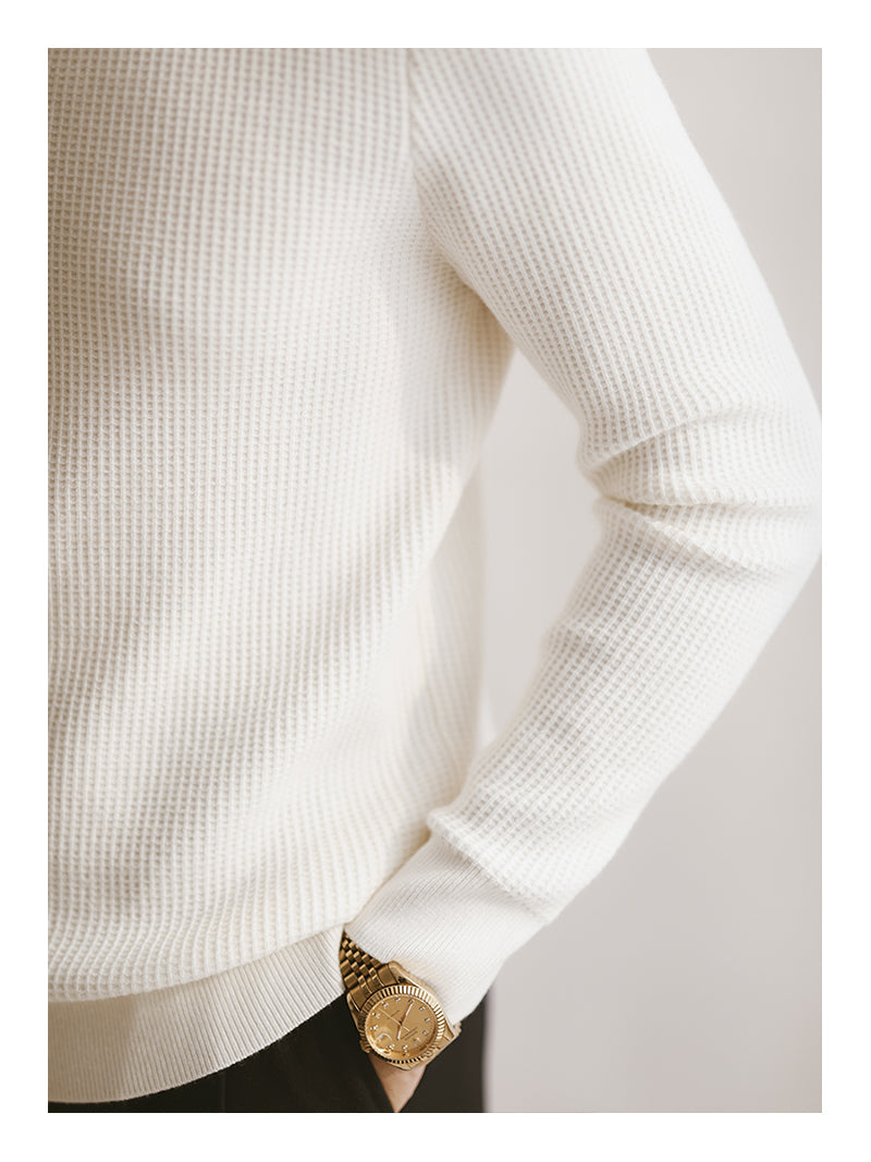 Suéter casual de manga larga retro cálido para hombre