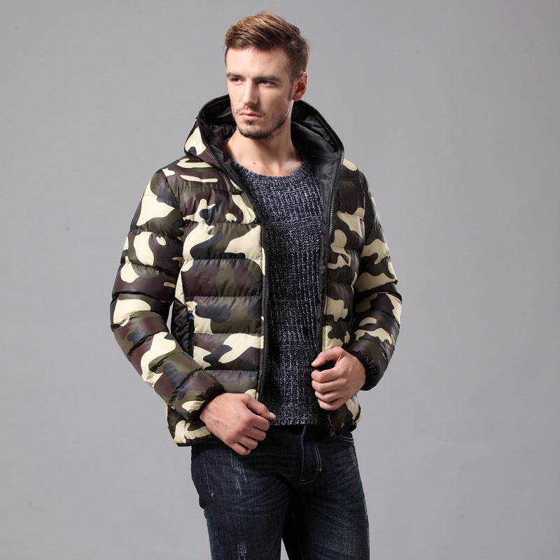 New simple tooling military men's cotton jacket