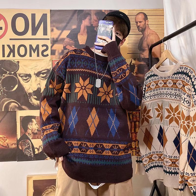 Maglione da uomo stile sciolto e pigro