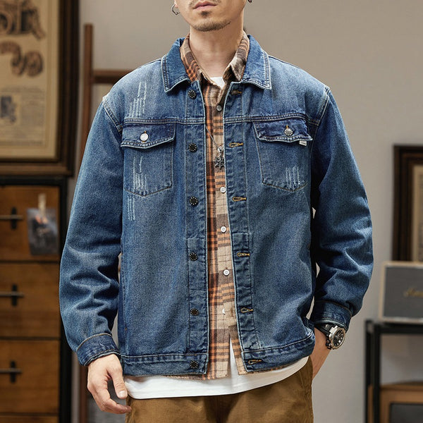 Retro Denim Jacket Men's