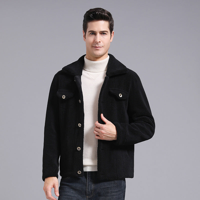 Grain Fleece  Autumn And Winter Men Jacket