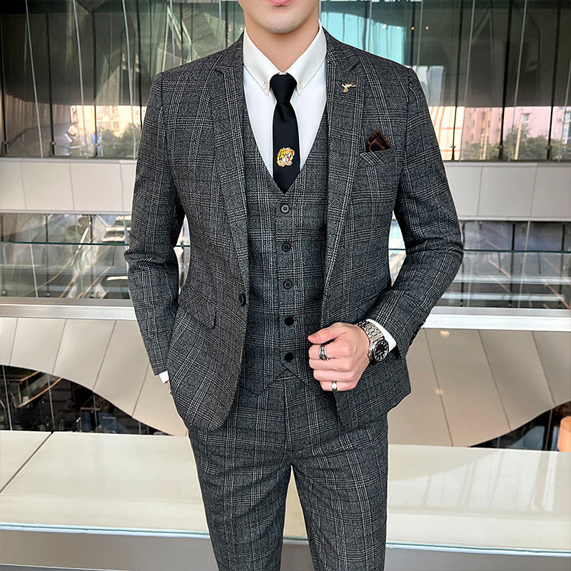 Casual Banquet Korean Three-piece suit Set