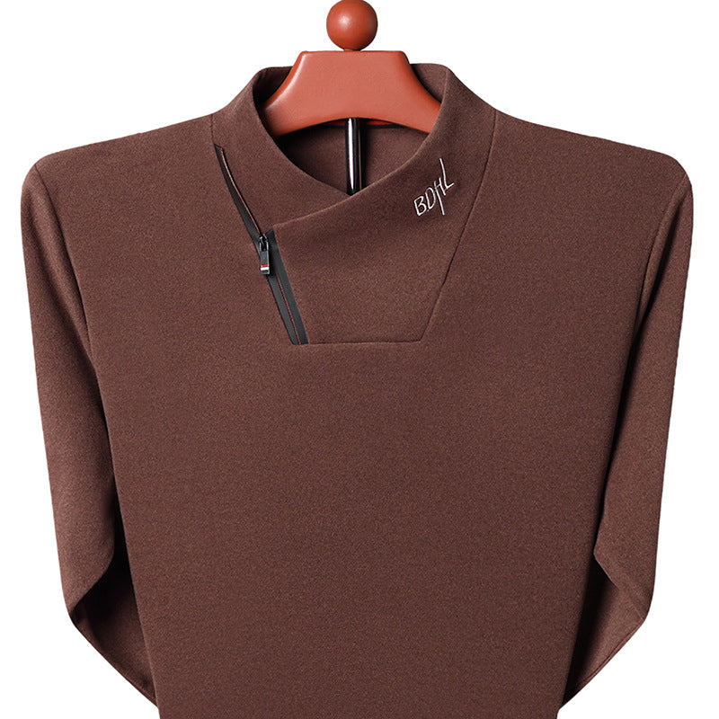Double Sided Velvet Long Sleeved Sweater For Men