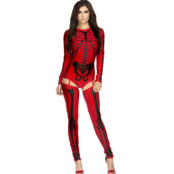 Halloween Cosplay Costume Skull Zombie Uniform for women